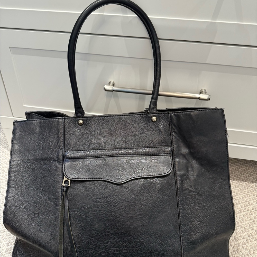 Rebecca Minkoff Black Leather M.A.B. Tote Bag